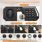 71 Keys Heavy Duty Fireproof Key Lock Box Wall Mount with Code&Hook Plates