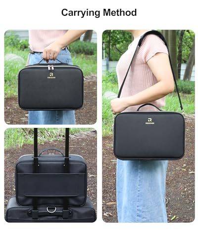 Makeup Train Case With LED Mirror