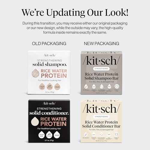 Rice Water Solid Shampoo and Conditioner Set for Hair Growth (5.9 Ounce)