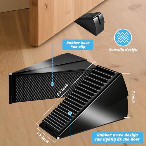 Large Door Stopper Premium Spring Adjustable Rubber Wedge