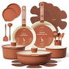 21pcs Ceramic Cookware Set