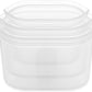 Zip Top Reusable Food Storage Bags | 3 Dish Set [Frost] | Silicone Meal Prep Container | Microwave, Dishwasher and Freezer Safe | Made in the USA