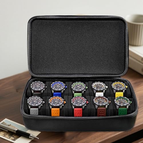 10 Slots Hard Watch Travel Case