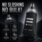 5 oz - 150ml (F1B) Soft Water Bottle Shrink As You Drink Soft Flask for Hydration Pack Folding Water Bottle Ideal for Running, Hiking, Cycling, Climbing & Rigorous Activity, Black