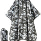 Hooded Rain Poncho for Adult with Pocket