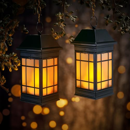15.5" Solar Lantern Outdoor Waterproof