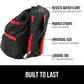 GORILLA GRIP Car Seat Travel Bag for Airplane Gate Check, Easy Carry Backpack Bags Cover Carseats, Infant Baby Carriers and Toddler Booster Seats for Airport, Child Air Travels Airport Essential, Red