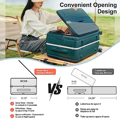 Multifunctional 26 Inch Hard Shell Suitcases with Wheels Travel Approved Luggage Large Rolling Suitcase Checked Luggage for Women Men