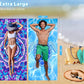 Microfiber Beach Towel with Bag Oversized 71x32 Sand Free 6 Pack (6 Count)