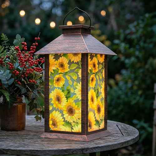 Sunflower Solar Lanterns Outdoor Waterproof