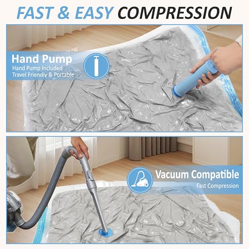 Vacuum Storage Bags with Hand Pump