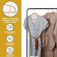 50 Pack New Premium Quality Velvet Hangers Ultra Thin Non Slip Adult Felt Space Saving Hangers for Closet Heavy Duty Coat Pants Dress Hangers 360° Swivel Hook Hold Upto 10 lbs Warm Taupe (50 Count)