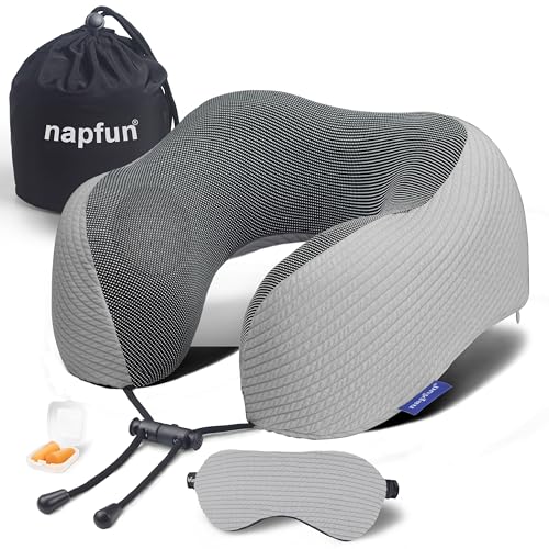 Neck Pillow for Travel with Travel Pouch