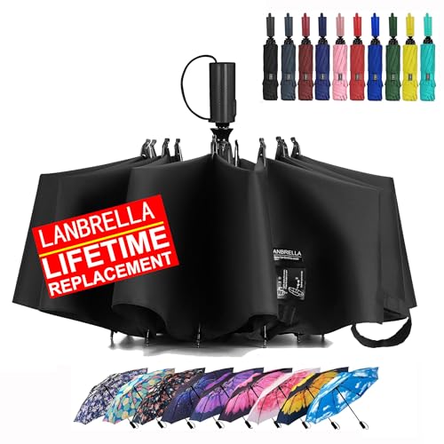 Compact Travel Umbrella Windproof Auto Open Close
