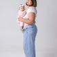 Mabē Monarch Ergonomic Baby Carrier – Premium Cotton Soft Structured Newborn to Toddler Carrier with Hip-Healthy Design, 3 Carry Positions (7-35lbs), Lightweight & Breathable, (Blush Dawn)