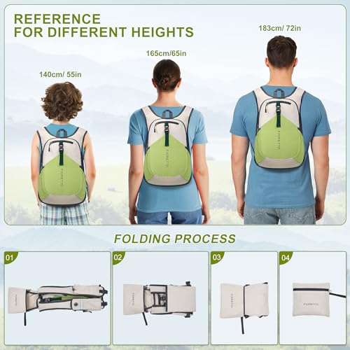 15L Hiking Backpack for Men Women Lightweight Foldable Small Daypack for Travel Camping Outdoor