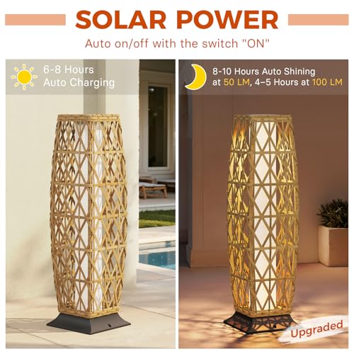 Outdoor Floor Lamp Solar Lantern