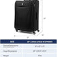 Travelpro Maxlite 5 Softside Expandable Luggage with 4 Spinner Wheels, Lightweight Suitcase, Men and Women, Slate Green, Checked-Large 29-Inch