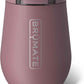 BrüMate Uncork'd 14oz 100% Leakproof Insulated Wine Tumbler | Locking Lid | Insulated Stainless Steel Wine Glass | Perfect For Travel & Outdoors | BPA-Free (Rose Taupe)