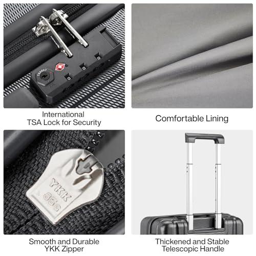 29 Inch Luggage Suitcases With Spinner Wheels Lightweight PC hardside Rolling Suitcase With Travel Lock