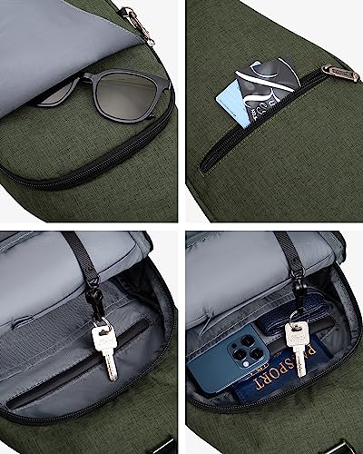 Medium Crossbody Sling Backpack Anti Theft Backpack for Traveling Chest Shoulder Bag