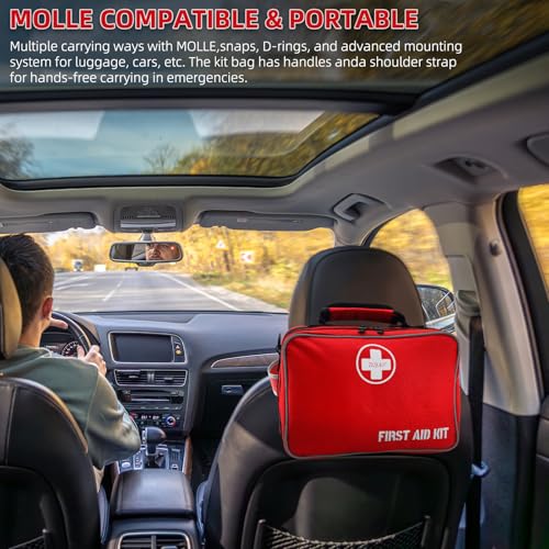 Large 430 Piece Emergency First Aid Kit for Home