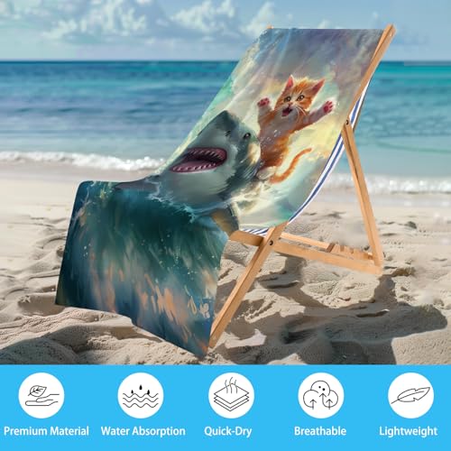 Cute Cat Beach Towel