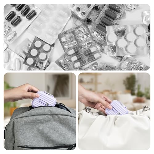 Travel Pill Organizer Box with Labels