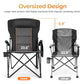 Heavy Duty 550LBS Padded Camping Chairs with Lumbar Support (2 Count)