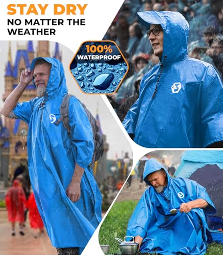 Rain Poncho for Adults