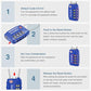 2 Pack TSA Approved Luggage Locks 4 Digit Code Cable Lock Blue (2 Count)