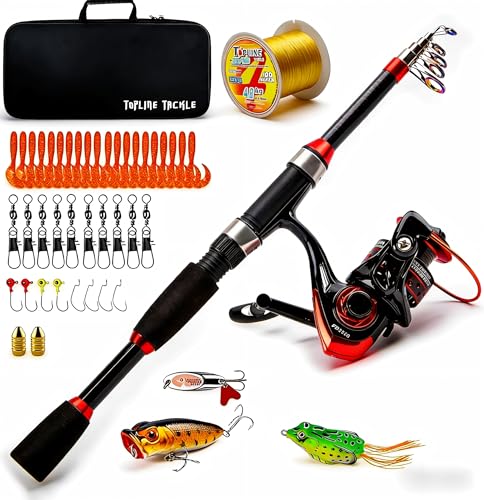 Collapsible Fishing Rod and Reel Combo