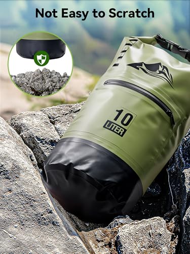 Waterproof Dry Bag Backpack with Zippered Pocket