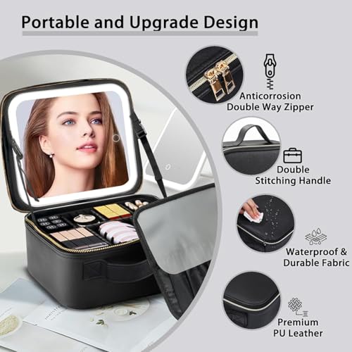 Makeup Bag with Led Mirror
