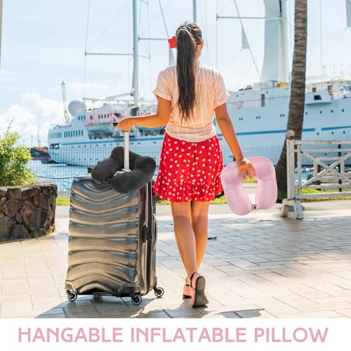 2 Inflatable Neck Pillow Airplane Travel (2 Count)