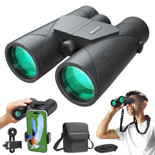 15X45 Professional HD Binoculars for Adults High Powered with Phone Adapter