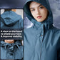 Waterproof Rain Poncho for Women Packable Hooded Raincoat with Pocket