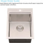 15 Inch Drop In Bar Sink Workstation-Bokaiya 15x20 Small Kitchen Outdoor Rv Sink Stainless Steel 16 Gauge Wet Bar Drop In Single Bowl Island Sinks with Cutting Board
