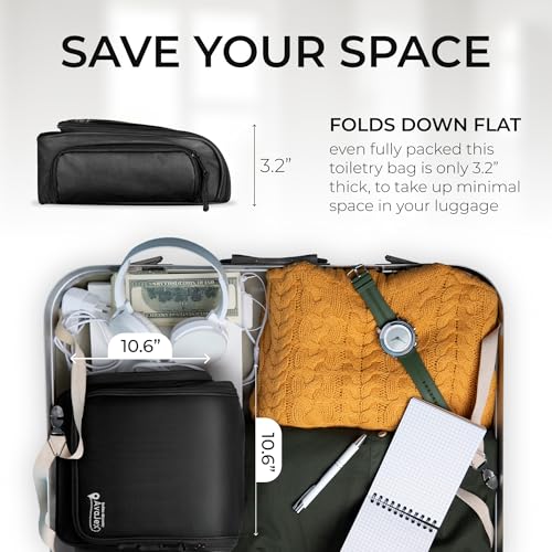 Travel Toiletry Bag for Men and Women (19 Count)