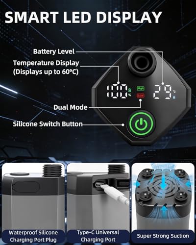 2026 Upgraded Portable Shower with 1500W Auto