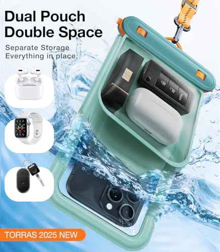 IP68 Waterproof Phone Pouch Floating with Double Space 7.0"