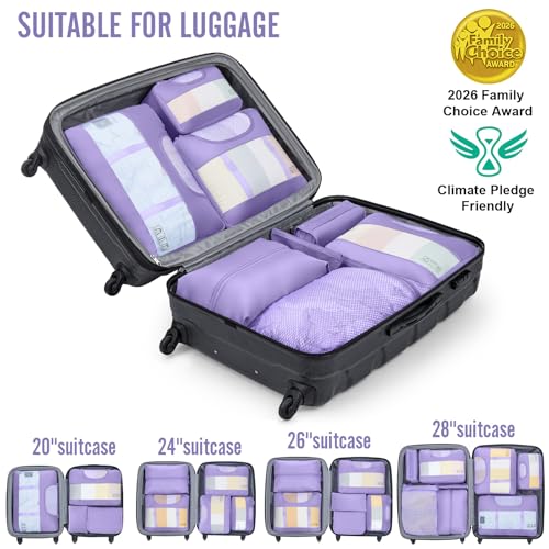 10 Set Packing Cubes for Travel Essentials (99 Count)