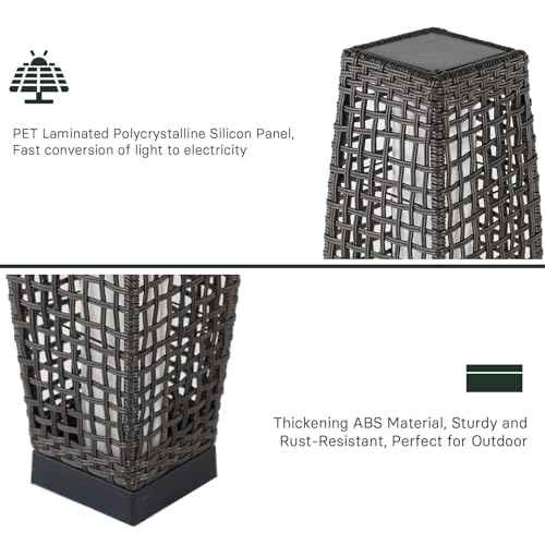 Outdoor Solar Floor Lamp Set of 2 (2 Count)