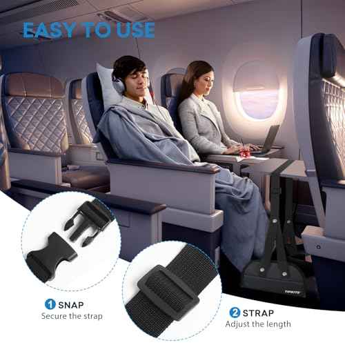 2 Pack Foot Hammock for Plane Travel (2 Count)
