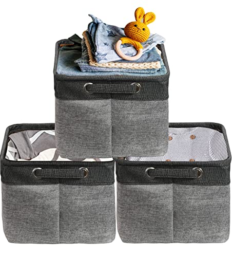 14.4" x 10" Slim Large Fabric Storage Bin (3 Count)