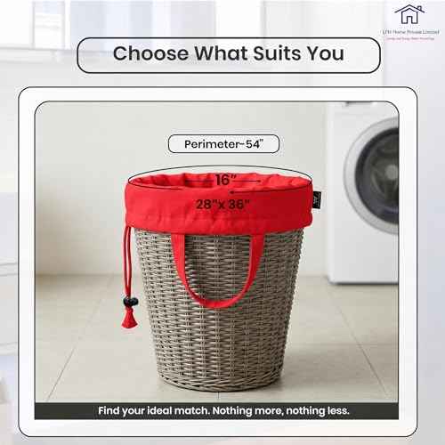 LFH Home Cotton Rich Large Premium Canvas Laundry Bag (4 Count)