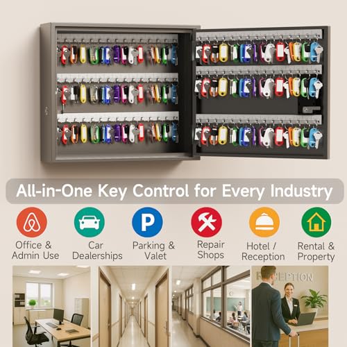 90 Key Lock Box Wall Mount (90 Count)