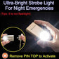 130db Personal Safety Alarm with Ultra Bright Strobe Light. Coconut White