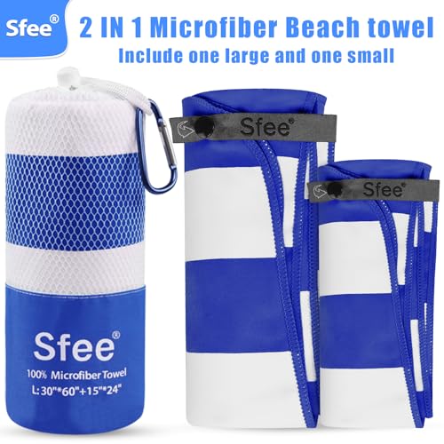 2 in 1 Microfiber Beach Towel
