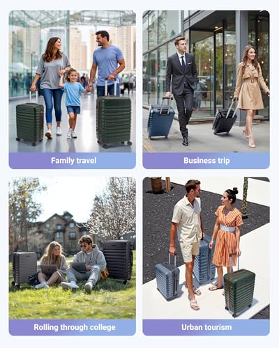 Luggage Sets 3 Pcs Suitcase with Wheel (3 Count)